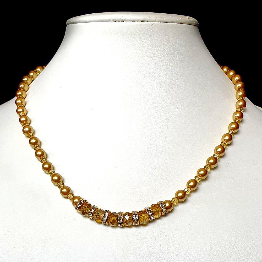 Idina Crystal Jewellery amber jewelry making kit — DIY set with beads and instructions for creating handmade jewelry