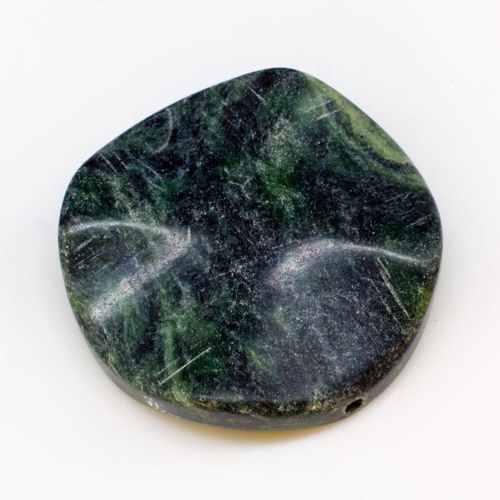 35mm resin druzy bead disc — sparkling cabochon-style stone ideal for jewelry making, pendants, and craft designs