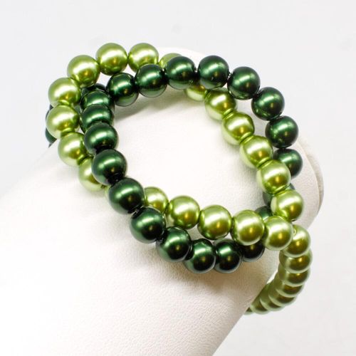 Emily Bracelet Makes 2 olive forest bracelet making kit — DIY set with beads and instructions for creating handmade jewelry