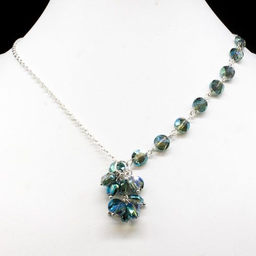 Isabelle Necklace electric green necklace making kit — DIY set with beads and instructions for creating handmade jewelry