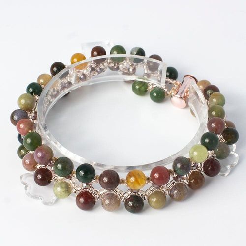 Serenity Gemstone Bracelet bloodstone bracelet making kit — DIY set with beads and instructions for creating handmade jewelry
