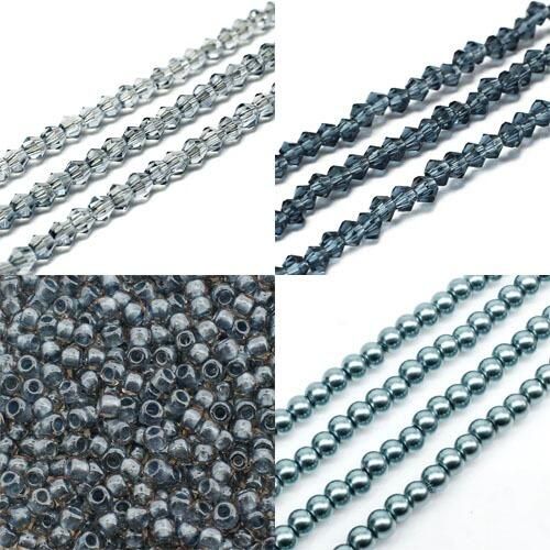 BC 2023 WK 45 Diagonal Square Stitch Bracelets Pale Blue 3mm for jewellery making