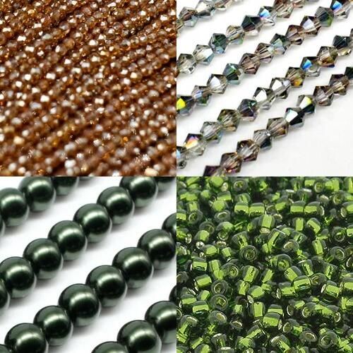 BC24 WK15 Summer Wave Olive 3mm for jewellery making
