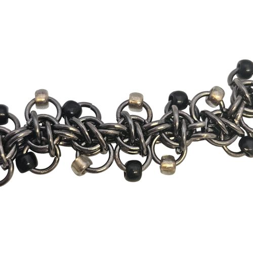 Honeybee Weave Bracelet Pack Makes 2 black bracelet making kit — DIY set with beads and instructions for creating handmade jewelry
