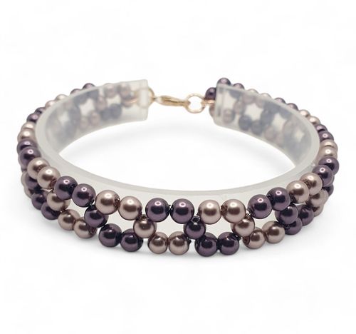 Dionne Pearl Bracelet makes 3 dark dusk bracelet making kit — DIY set with beads and instructions for creating handmade jewelry