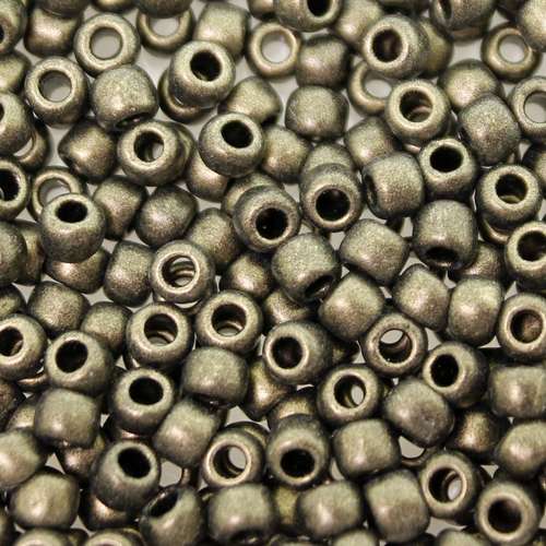 Toho Size 6 Seed Beads 10g - Hybrid Met Suede Gold