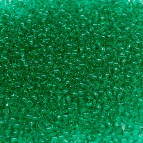 Toho Size 8 Seed Beads 10g Trans Beach Glass Green 2mm for jewellery making