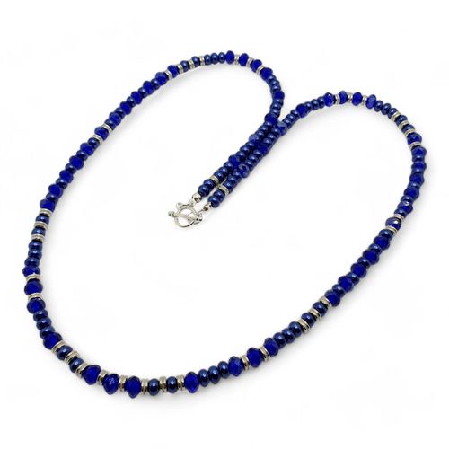 Galina Jewellery Set colbalt blue jewelry making kit — DIY set with beads and instructions for creating handmade jewelry