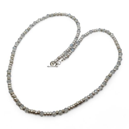 Galina Jewellery Set silver haze jewelry making kit — DIY set with beads and instructions for creating handmade jewelry