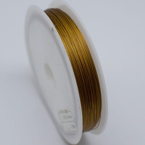 Tigertail Wire 0.45mm 100m Gold for jewellery making