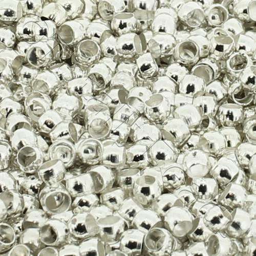 2mm Crimp Beads - Silver Plated 200pcs