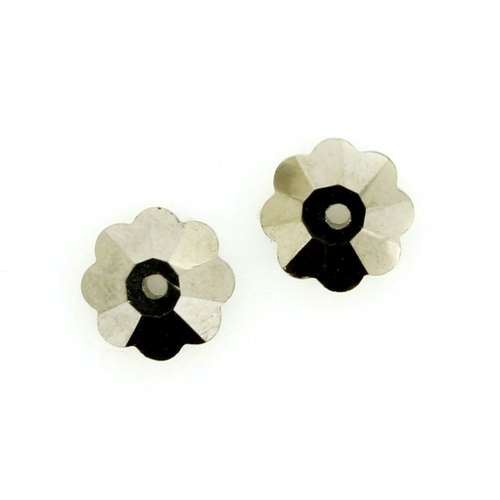8mm resin Rivoli stone 8mm — faceted round crystal-style cabochon ideal for jewelry making, settings, and crafts