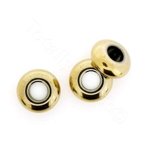 14x6mm hematite beads — for jewelry making, crafting, and beadwork projects