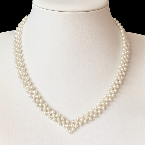 Lakshmi Pearl Necklace White for jewellery making