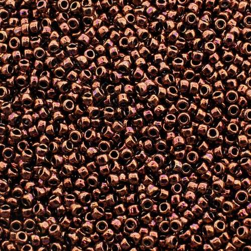 Toho Size 15 Seed Beads 5g - Dark Bronze