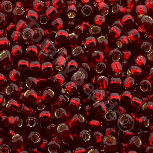 Toho Size 6 Seed Beads 10g - Silver Garnet