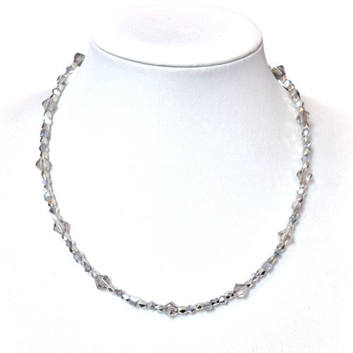 Georgina Crystal Necklaces x3 Silver 4mm for jewellery making