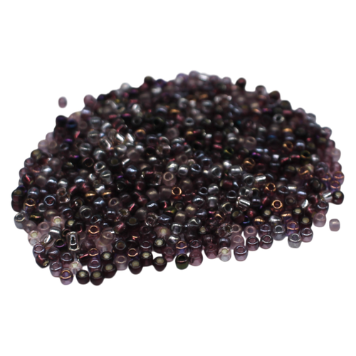 Toho Size 11 Seed Beads 25g Mix Amethyst Shadow 6mm for jewellery making