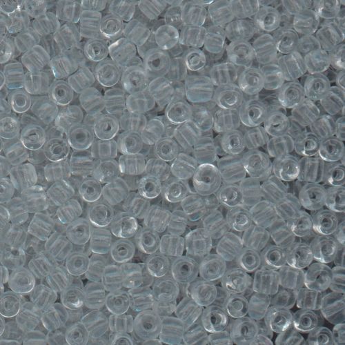 Seed Beads Transparent Clear Size 6 100g 4mm for jewellery making
