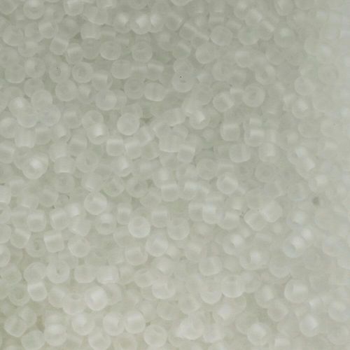 Toho Size 11 Seed Beads 10g Trans. Frosted Crystal 6mm for jewellery making