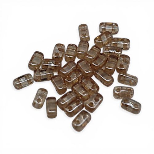 CzechMates Bricks 6x3mm 50pcs Lus. Champagne for jewellery making