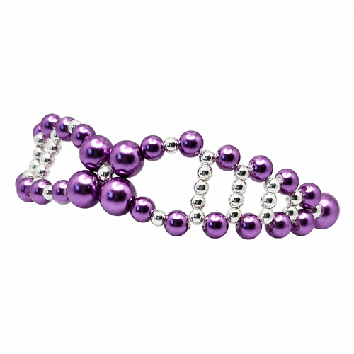 Norma Bracelet x4 Plum 4mm for jewellery making
