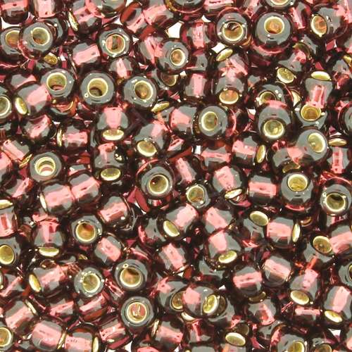 Toho Size 6 Seed Beads 10g - Silver Line Amethyst