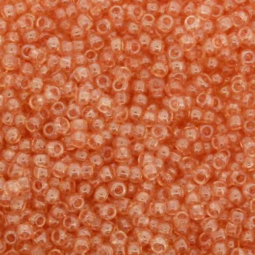 Toho Size 11 Seed Beads 10g - Trans Luster Rose