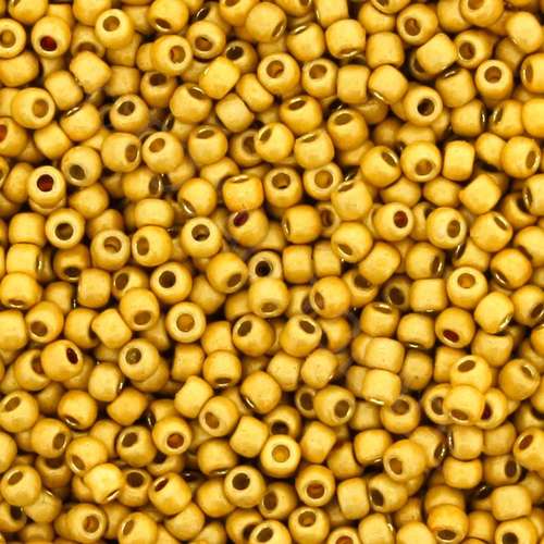 Toho Size 11 Seed Beads 10g - PF Gal Matte Starlight