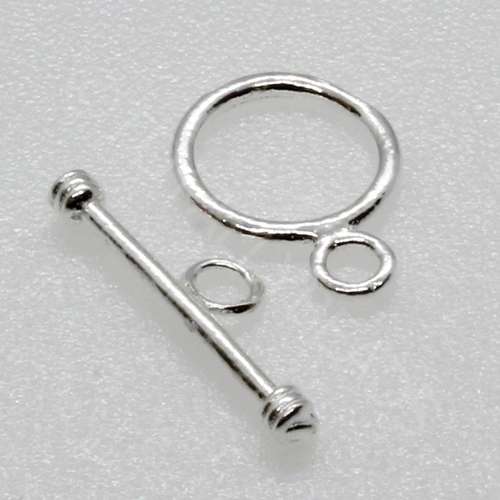 Sterling Silver - Simple Toggle 10mm 1pc