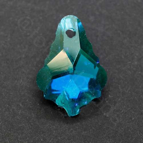 16mm crystal beads teal — faceted for jewelry making and beadwork