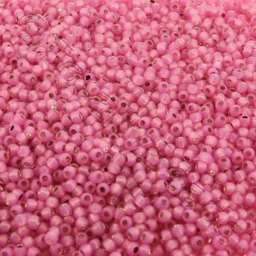 Toho Size 11 Seed Beads 10g - PF Silver Lined Milky Mauve
