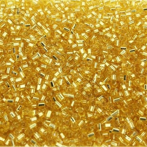 Toho Size 11 Hex Seed Beads 10g - Silver Lined Med Topaz