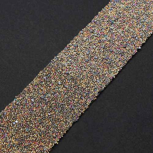 Sparkle Ribbon 28mm - Mocha Stardust