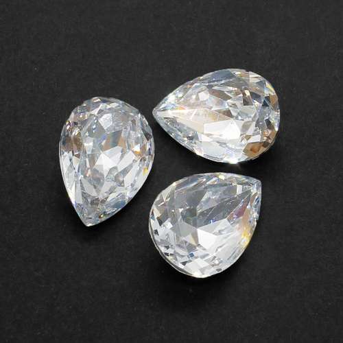 18mm resin Rivoli stone crystal — faceted round crystal-style cabochon ideal for jewelry making, settings, and crafts