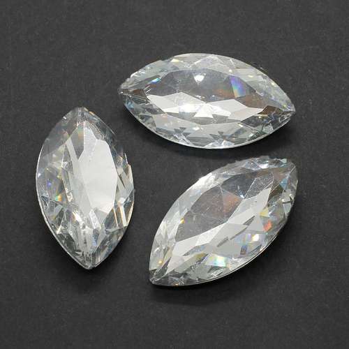 32mm resin Rivoli stone steel — faceted round crystal-style cabochon ideal for jewelry making, settings, and crafts