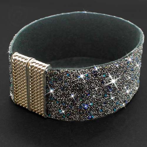 Sparkle Ribbon 28mm Bracelet Kit cosmic stardust bracelet making kit — DIY set with beads and instructions for creating handmade jewelry