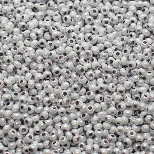 size 12 FGB glass seed beads lilac mist - 50g — 50g pack, ideal for bead weaving, embroidery, and jewelry making