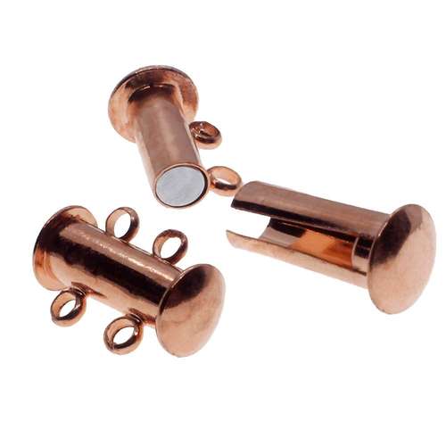 Sliding Magnetic Clasp 2 Strand - Rose Gold