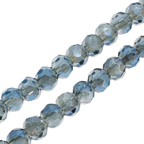 4mm crystal beads electric blue — faceted for jewelry making and beadwork