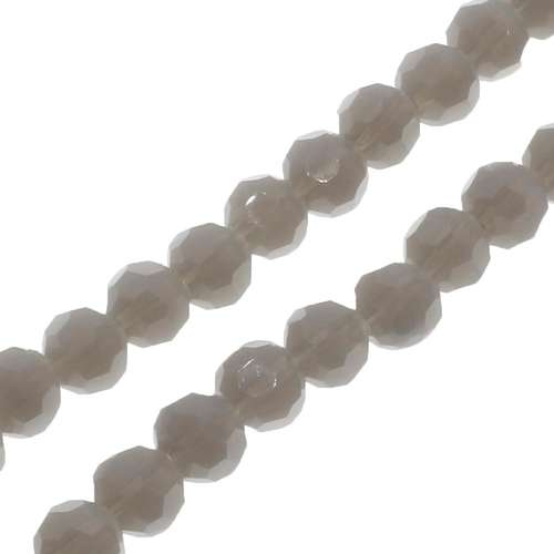 4mm crystal beads perfect grey — faceted for jewelry making and beadwork