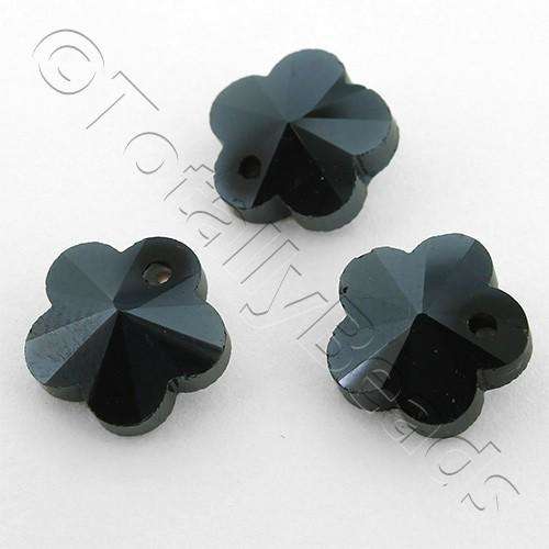 10mm crystal beads hematite, pack of 10 — faceted for jewelry making and beadwork
