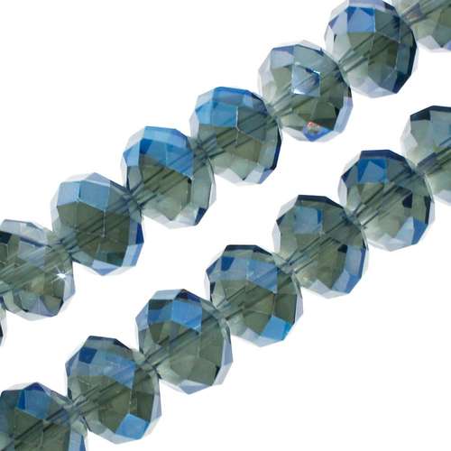 10mm crystal beads electric blue, pack of 30 — faceted for jewelry making and beadwork