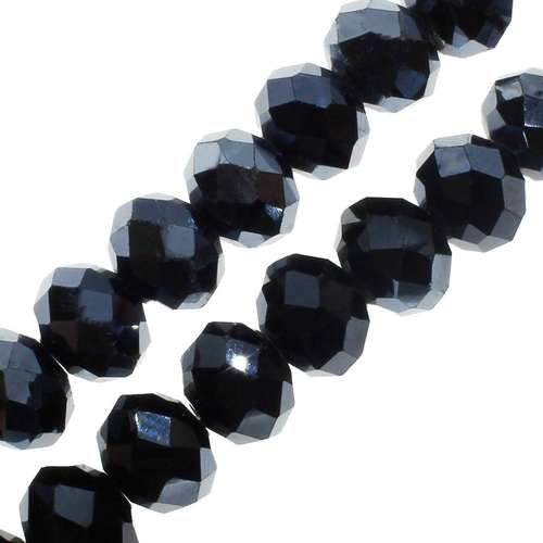 10mm crystal beads hematite, pack of 30 — faceted for jewelry making and beadwork