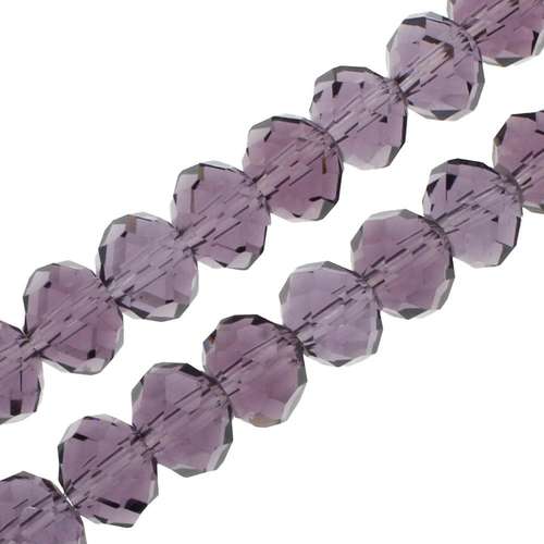 8mm crystal beads purple, pack of 70 — faceted for jewelry making and beadwork