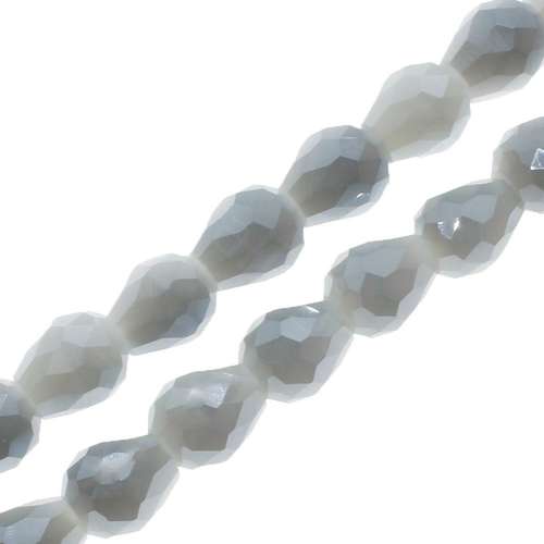 7mm crystal beads grey shadow — faceted for jewelry making and beadwork