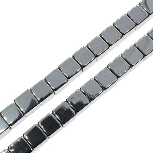 4mm hematite cube — for jewelry making, crafting, and beadwork projects