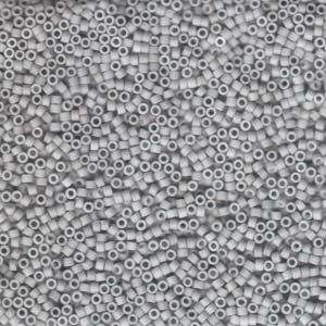 size 11 Miyuki Delica seed beads matt light smoke db1518 5g — 5g pack, premium Japanese cylinder beads perfect for bead weaving, embroide…