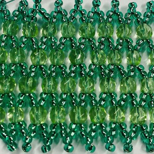 Netted Bracelet Kit seafoam green bracelet making kit — DIY set with beads and instructions for creating handmade jewelry