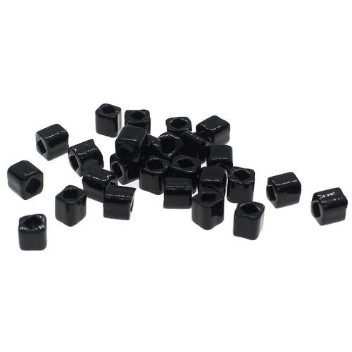 Toho Cubes 4mm 10g - Opaque Jet Black
